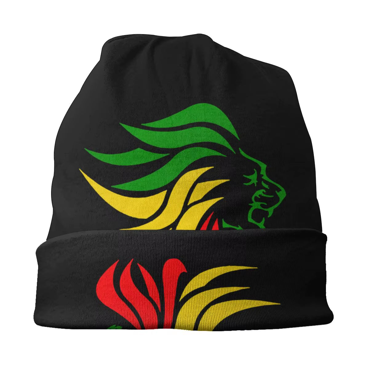 Rasta Lion Rastafari Jamaica Judah Skullies Beanies Hats Fashion Unisex Street Caps Warm Dual-Use Bonnet Knitted Hat